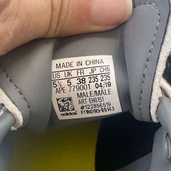 ADIDAS Orignals Stan Smith Snakeskin Lace Up Mens Sneakers Sz 5.5 Black White - Picture 9 of 11